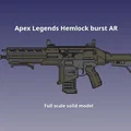 Mô hình súng Hemlock Burst AR từ Apex Legends (File in 3D) - Thumbnail 1
