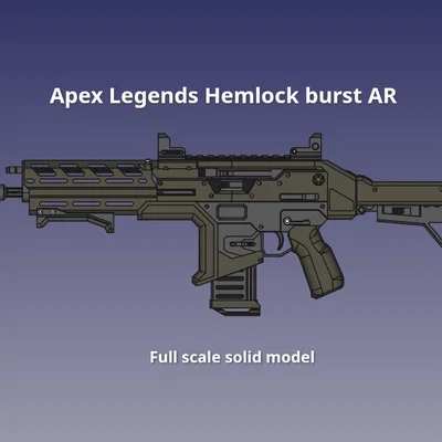 Mô hình súng Hemlock Burst AR từ Apex Legends (File in 3D)