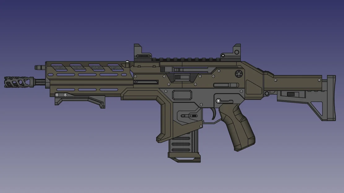 Mô hình súng Hemlock Burst AR từ Apex Legends (File in 3D) - Image 3