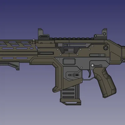 Mô hình súng Hemlock Burst AR từ Apex Legends (File in 3D)