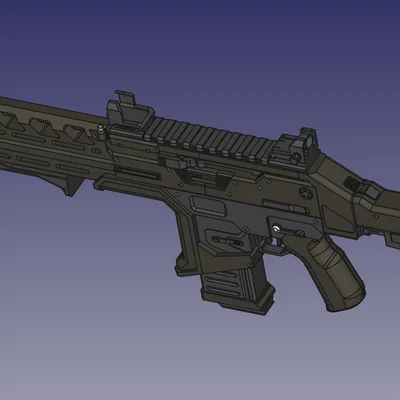 Mô hình súng Hemlock Burst AR từ Apex Legends (File in 3D)