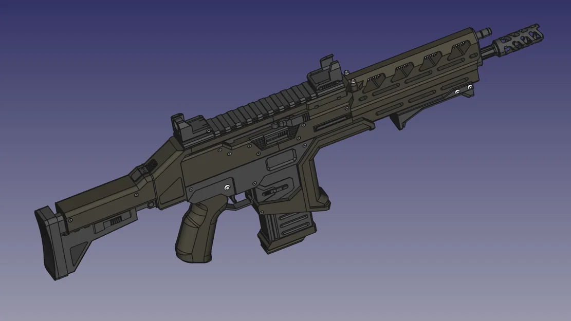 Mô hình súng Hemlock Burst AR từ Apex Legends (File in 3D) - Image 5