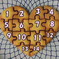 Khuôn cắt bánh quy trái tim ghép hình (Heart Puzzle Cookie Cutter) - Thumbnail 3
