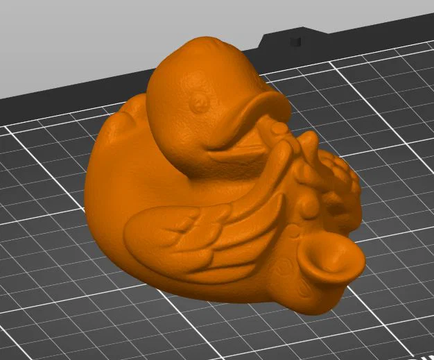 Mô hình 3D chú vịt thổi kèn Saxophone cực dễ thương để trang trí - Image 1