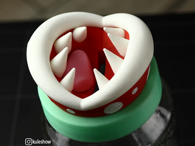 Nắp heo đất Piranha Plant (Piranha Plant Piggy Bank lid) - Image 2
