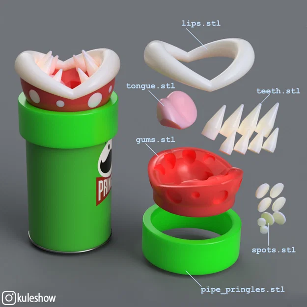 Nắp heo đất Piranha Plant (Piranha Plant Piggy Bank lid) - Image 5
