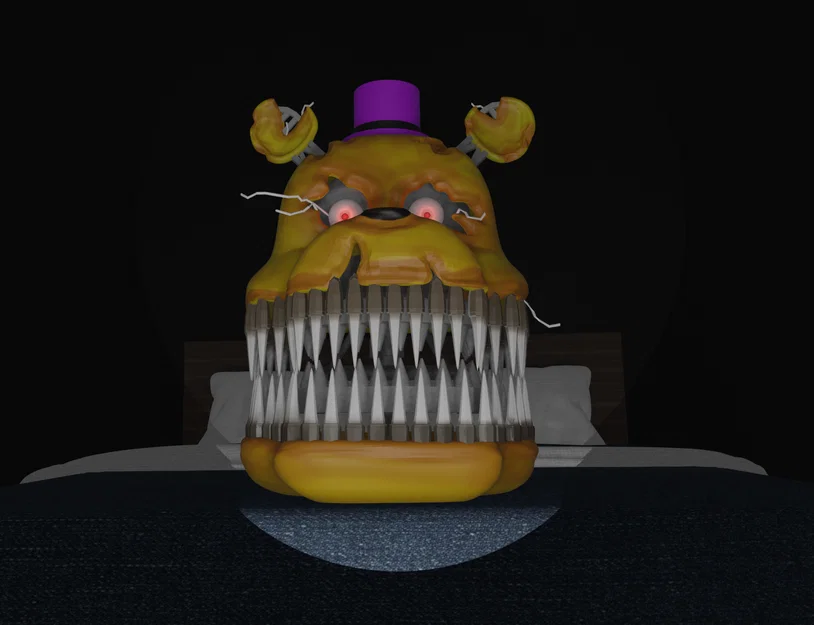 Đầu Nightmare Fredbear - Image 1