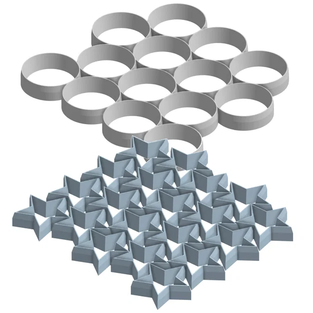 Bộ khuôn cắt bánh quy đa năng hình ngôi sao và hình tròn - Image 1