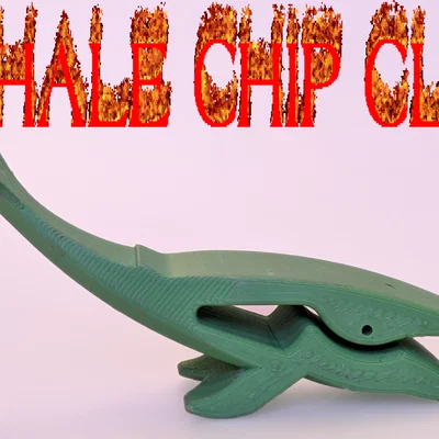 Kẹp miệng túi hình cá voi (Chip Clip Whale) - Phụ kiện in 3D hữu ích