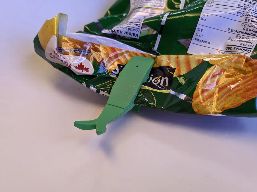 Kẹp miệng túi hình cá voi (Chip Clip Whale) - Phụ kiện in 3D hữu ích - Image 2