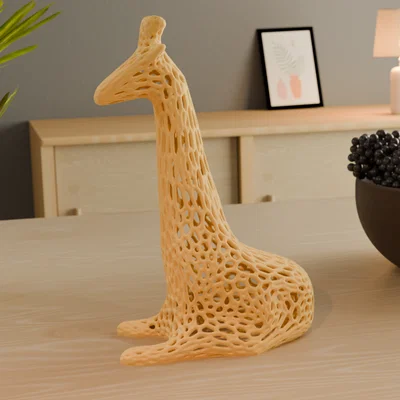 Voronoi Giraffe – Mẫu hươu cao cổ họa tiết Voronoi hiện đại