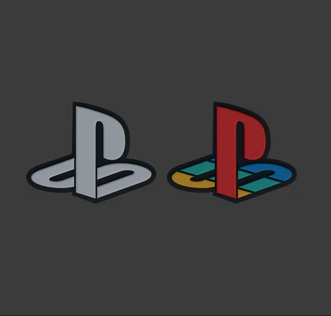 Mô hình trang trí logo PlayStation - File in 3D sắc nét - Image 1