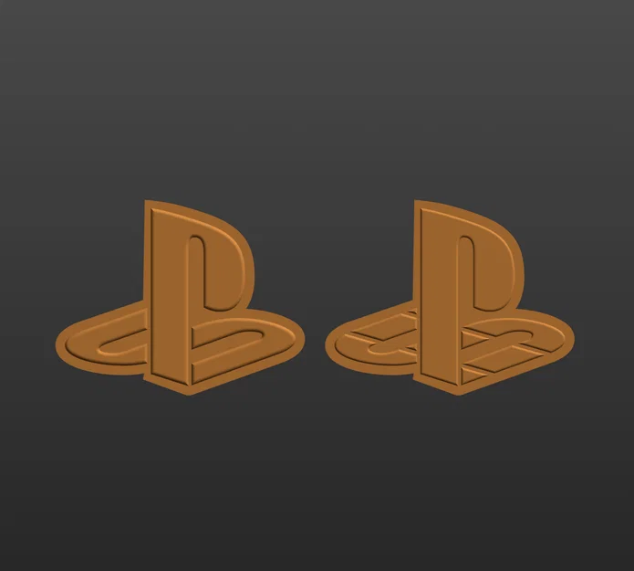 Mô hình trang trí logo PlayStation - File in 3D sắc nét - Image 2