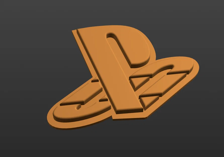 Mô hình trang trí logo PlayStation - File in 3D sắc nét - Image 3