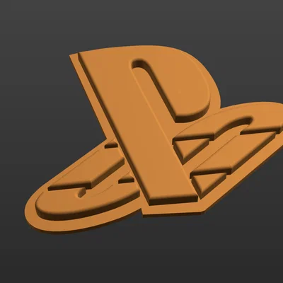Mô hình trang trí logo PlayStation - File in 3D sắc nét