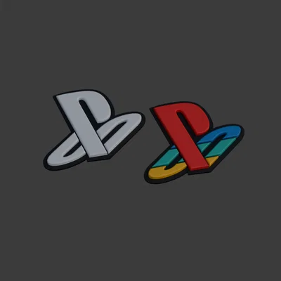 Mô hình trang trí logo PlayStation - File in 3D sắc nét