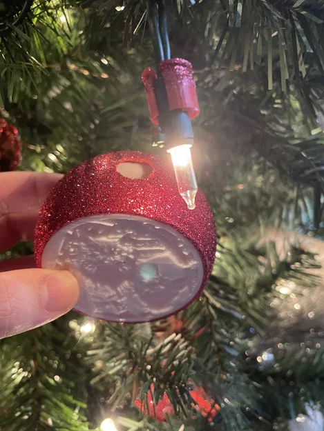Vật trang trí cây thông Noel Lithophane tùy chỉnh - Image 2