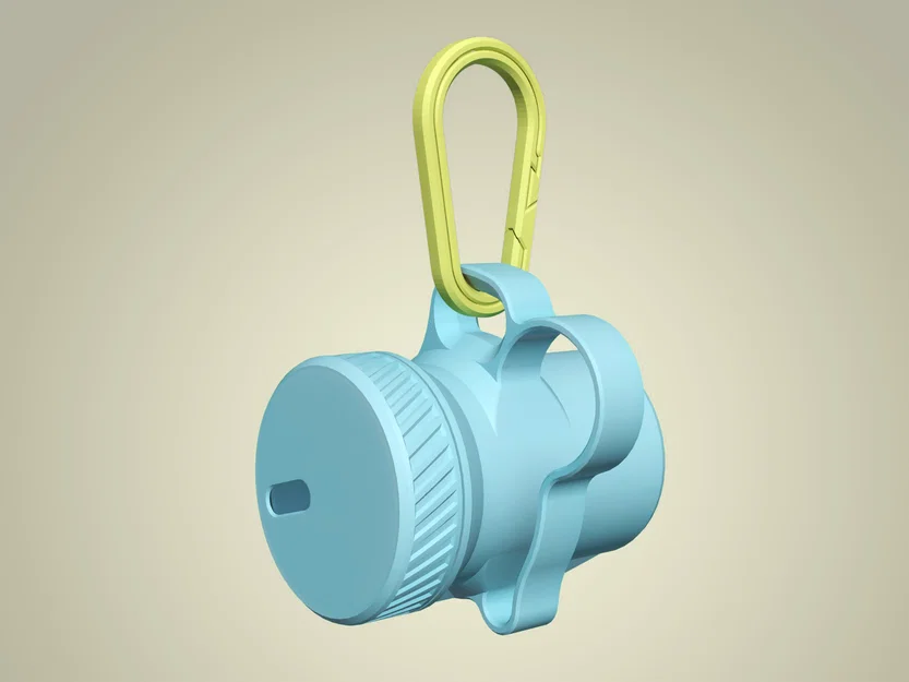 Móc Carabiner đựng túi phân chó gọn nhẹ, cho dây dắt, dùng Split Ring, treo túi đã dùng - Image 1