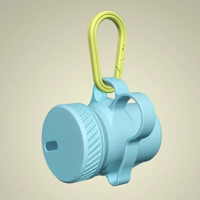 Móc Carabiner đựng túi phân chó gọn nhẹ, cho dây dắt, dùng Split Ring, treo túi đã dùng