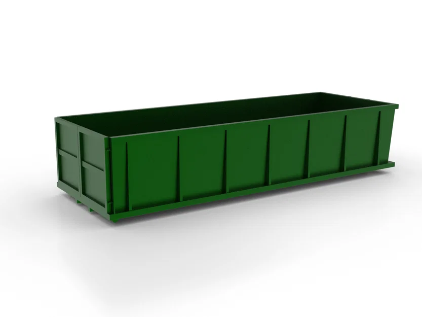 Mô hình thùng rác công nghiệp tỉ lệ 1:48 sắc nét cho sa bàn - Image 1