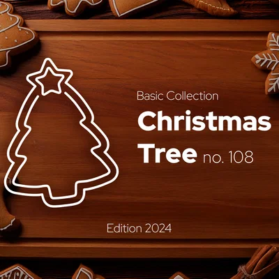 Cây Thông Noel - Khuôn Cắt Bánh Gừng số 108