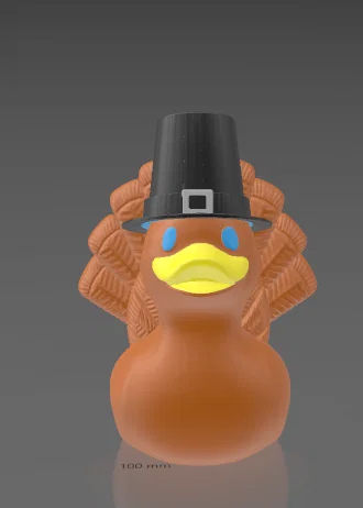 Mô hình 3D Chú vịt gà tây (Turkey Duck) trang trí Lễ Tạ Ơn - Image 1