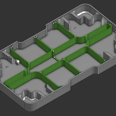 Omnifixo - Hộp đựng di động (Field Box) kèm vách ngăn