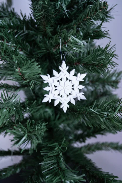 Mẫu in 3D bông tuyết trang trí cây thông Noel tinh xảo - Image 3