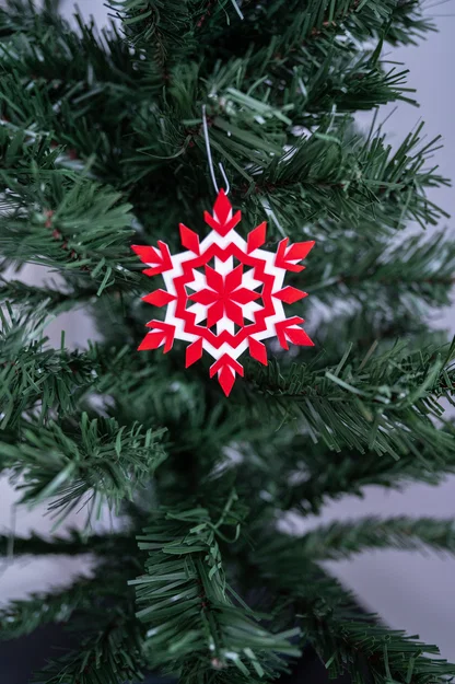 Mẫu in 3D bông tuyết trang trí cây thông Noel tinh xảo - Image 4