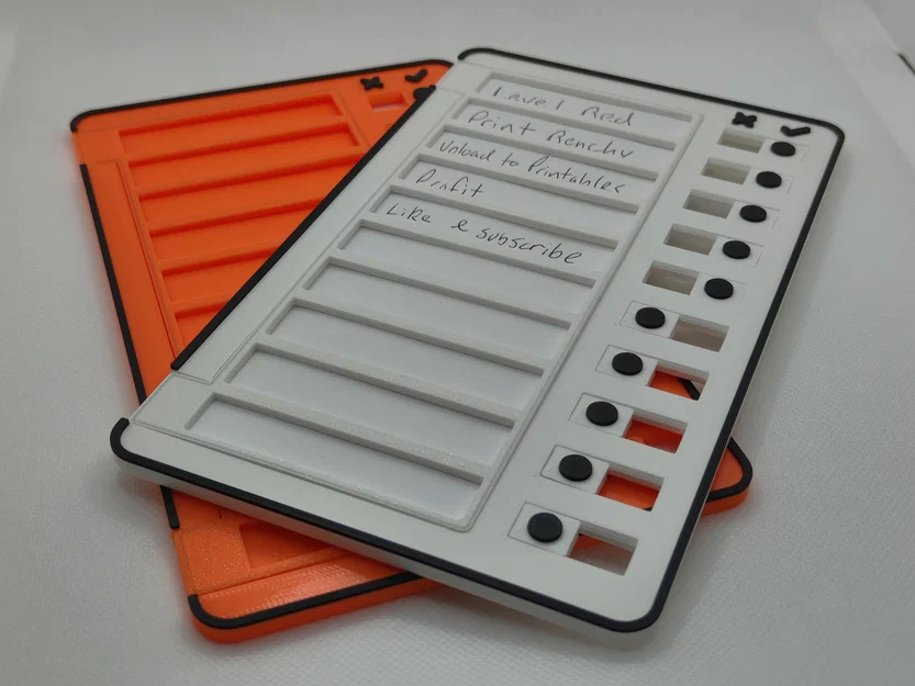 Bảng checklist/to-do print in place – Luồn giấy vô rồi đóng nắp lại! - Image 3