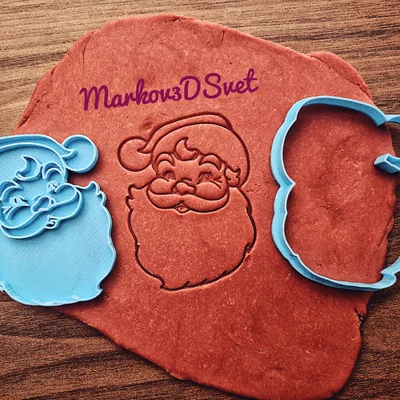 Khuôn cắt bánh quy hình Ông già Noel Coca Cola in 3D