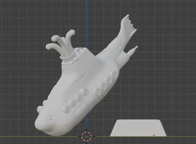 Mô hình in 3D Yellow Submarine kèm chân đế độc đáo - Image 4