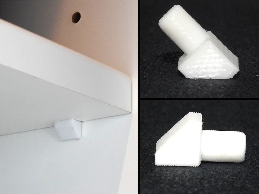 Chốt đỡ kệ 5mm (Shelf Support) in 3D chắc chắn cho tủ nội thất - Image 1
