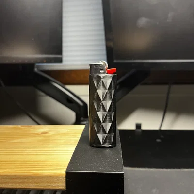 Vỏ bọc bật lửa BIC họa tiết kim cương (Diamond Case) in 3D cực đẹp