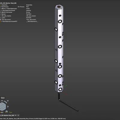Thanh Marker dạng lục giác ren M6 – Hỗ trợ quét 3D