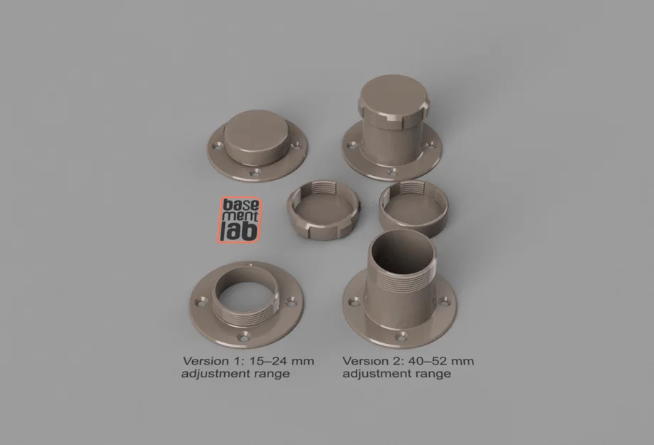 Chân đế nội thất chỉnh được - Piedini per mobile regolabili - Image 3