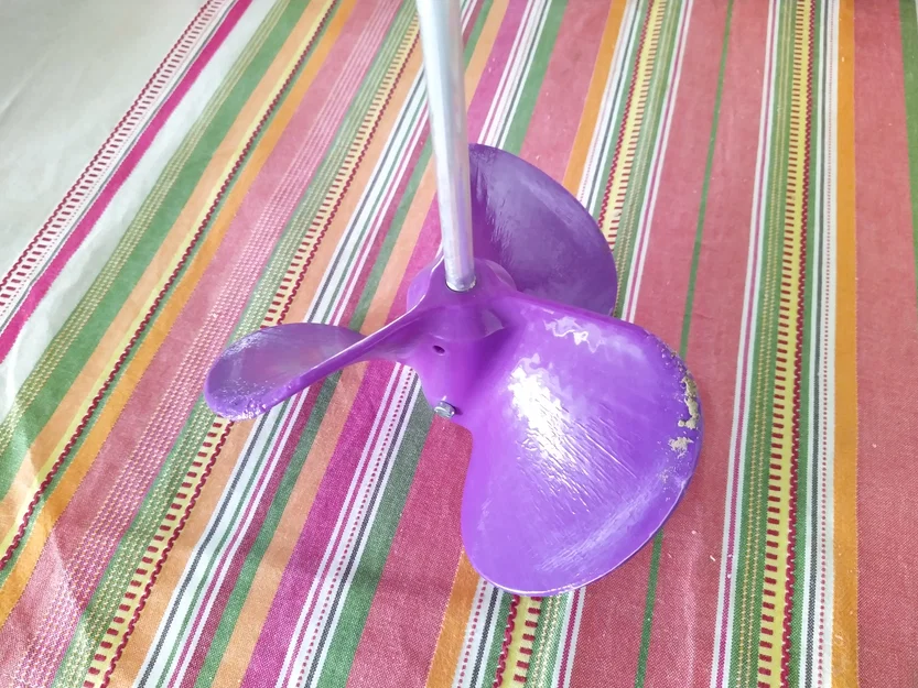 Chân vịt thuyền 20cm, 13cm & 10cm, trục 10mm - Image 6