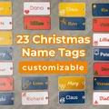 23 thẻ tên Giáng Sinh tùy chỉnh (Name Tags) / 23 vánočních jmenovek na dárky - Thumbnail 1