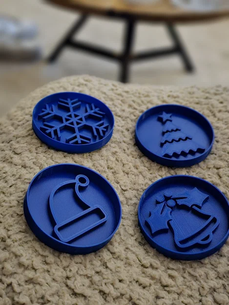 Bộ khuôn in bánh quy Giáng sinh (Christmas cookie cutters) 3D - Image 1