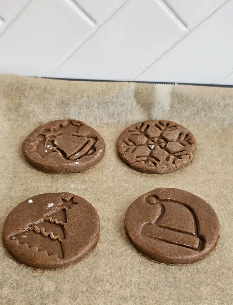 Bộ khuôn in bánh quy Giáng sinh (Christmas cookie cutters) 3D - Image 2