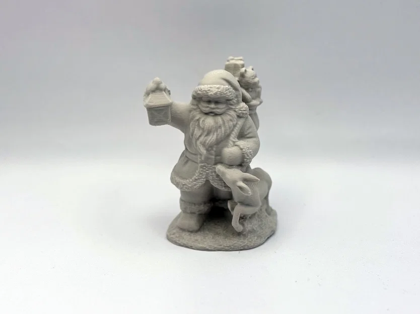 Mô hình Ông già Noel mang túi quà trang trí Giáng sinh 3D - Image 1