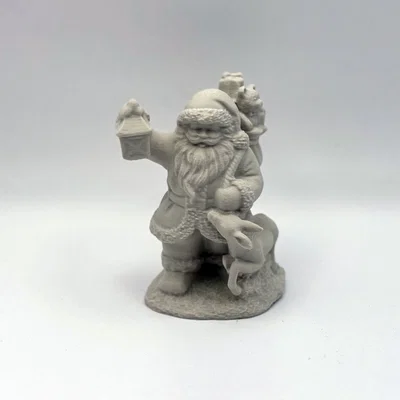 Mô hình Ông già Noel mang túi quà trang trí Giáng sinh 3D