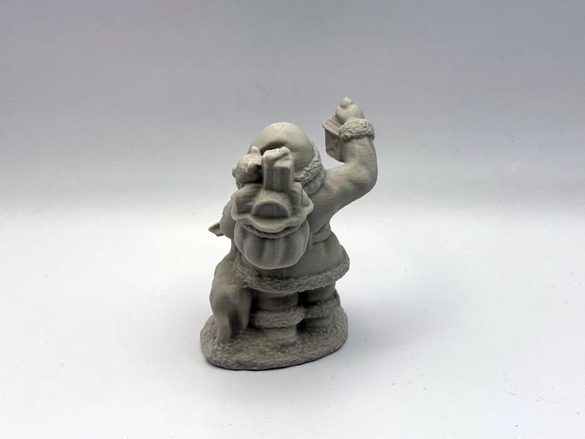 Mô hình Ông già Noel mang túi quà trang trí Giáng sinh 3D - Image 2