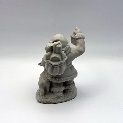 Mô hình Ông già Noel mang túi quà trang trí Giáng sinh 3D