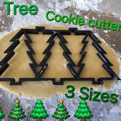 Khuôn cắt bánh quy 5 cây cùng lúc (Cookie Cutter for 5 Tree at a Time)