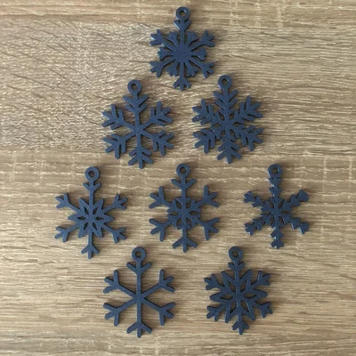 Bộ sưu tập bông tuyết trang trí Snow Flakes in 3D độc đáo