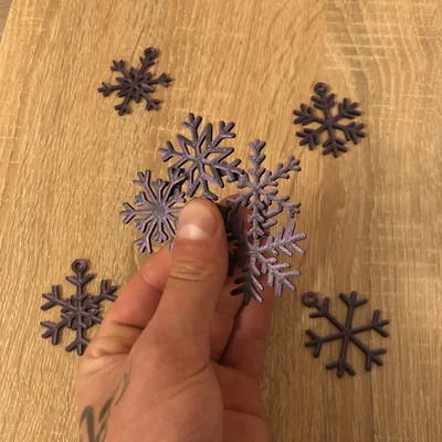Bộ sưu tập bông tuyết trang trí Snow Flakes in 3D độc đáo