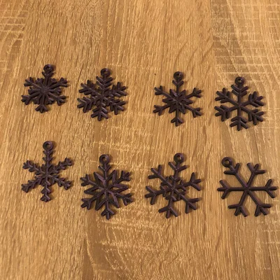 Bộ sưu tập bông tuyết trang trí Snow Flakes in 3D độc đáo