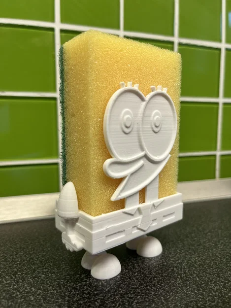 Giá để miếng rửa bát Spongebob in 3D độc đáo cho nhà bếp - Image 1