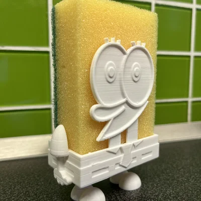 Giá để miếng rửa bát Spongebob in 3D độc đáo cho nhà bếp